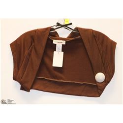 SIZE 3XL BROWN SHRUG
