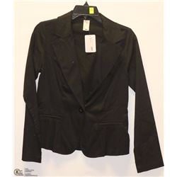 SIZE XL BLACK BLAZER WITH FAUX FRONT POCKET