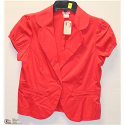 SIZE LARGE SALMON CAP SLEEVE JACKET