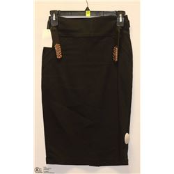 SIZE SMALL BLACK PENCIL SKIRT WITH BELT