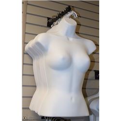 LOT OF 11 TORSO FEMALE MANNEQUINS