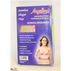 ANGEINA SEEMLESS SHAPER VEST S: BLACK 1X/2X