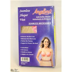 ANGEINA SEEMLESS SHAPER VEST S: BLACK 1X/2X