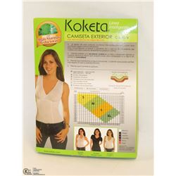 KOKETA SHAPING CAMISOLE SIZE LARGE BLACK