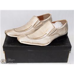 MENS DRESS SHOES PEARL/WHITE SIZE 7 BY TOP RANCH