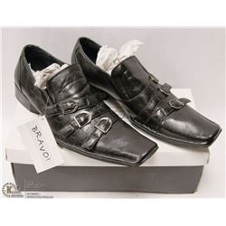 BRAVO! BRAND MENS LEATHER DRESS SHOES (SLIP ON)