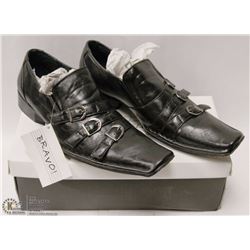 BRAVO! BRAND MENS LEATHER DRESS SHOES (SLIP ON)