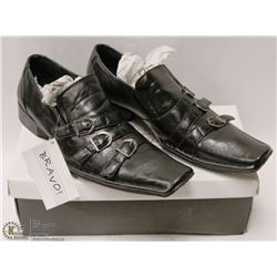 BRAVO! BRAND MENS LEATHER DRESS SHOES (SLIP ON)