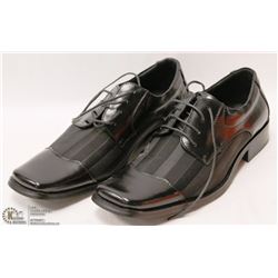 LEON BRAND MENS LACE UP LEATHER DRESS SHOES