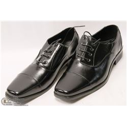 MENS BLACK LACE UP LEATHER DRESS SHOES SIZE 11