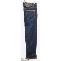 SMOKE RISE JEANS 38/32 SLIM STRAIGHT NAVY MENS