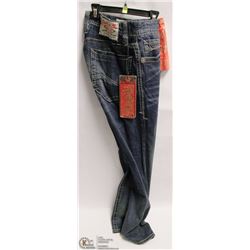 RIVET DE CRU DENIM JEANS 33/34 SLIM STRAIGHT MENS