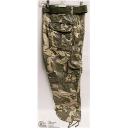 M SOCIETY JEANS 42/32 GREEN CARGO PANT MENS