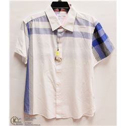 MENS SIZE 2 XLARGE SHORT SLEEVED BUTTON DOWN
