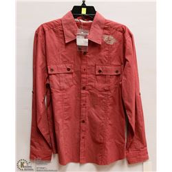 MENS SIZE LARGE LONG SLEEVED BUTTON DOWN