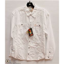 MENS SIZE MEDIUM LONG SLEEVED BUTTON DOWN