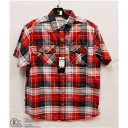 MENS SIZE MEDIUM SHORT SLEEVED BUTTON DOWN