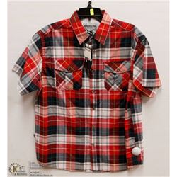 MENS SIZE LARGE SHORT SLEEVED BUTTON DOWN