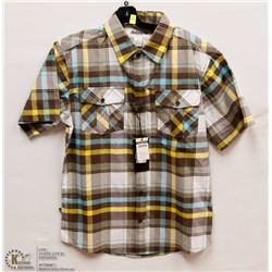 MENS SIZE MEDIUM SHORT SLEEVED BUTTON DOWN