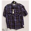 Image 1 : MENS SIZE LARGE SHORT SLEEVED BUTTON DOWN
