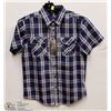 Image 1 : MENS SIZE MEDIUM SHORT SLEEVED BUTTON DOWN