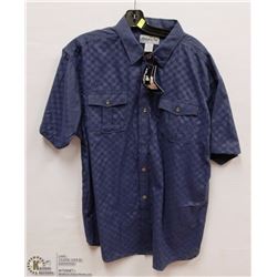 MENS SIZE 3 XLARGE SHORT SLEEVED BUTTON DOWN