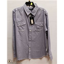 MENS SIZE LARGE LONG SLEEVED BUTTON DOWN