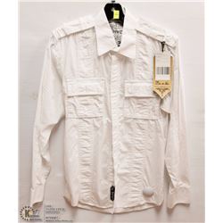 MENS SIZE SMALL LONG SLEEVED BUTTON DOWN