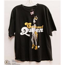 MENS SIZE XLARGE TITS "CARAMEL QUEEN" BLACK