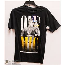 MENS SIZE SMALL TITS "ONE MIC" BLACK T-SHIRT