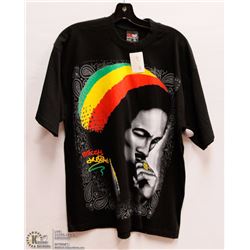 MENS SIZE XLARGE PROTAG RASTA PATTERN BLACK T-SHIRT