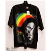 Image 1 : MENS SIZE XLARGE PROTAG RASTA PATTERN BLACK T-SHIRT