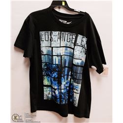 MENS SIZE MEDIUM LOS ANGELES GRAPHIC BLACK T-SHIRT