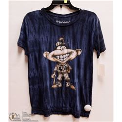 MENS SIZE MEDIUM MANIAAAH NAVY BASEBALL MONKEY