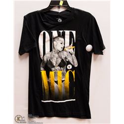 MENS SIZE SMALL TITS "ONE MIC" GRAPHIC BLACK