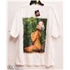 Image 1 : MENS SIZE LARGE TITS HAWAIIAN WHITE T-SHIRT