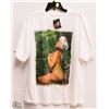 Image 1 : MENS SIZE XLARGE TITS HAWAIIAN WHITE T-SHIRT