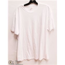 MENS SIZE 2 XLARGE PLAIN WHITE T-SHIRT
