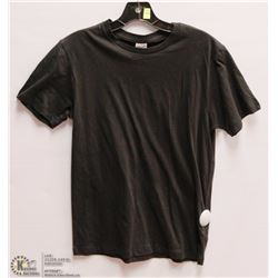 MENS SIZE SMALL COTTON FABRIC BLACK T-SHIRT