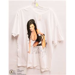 MENS SIZE XLARGE TITS GIRL IN ZOO GRAPHIC T-SHIRT