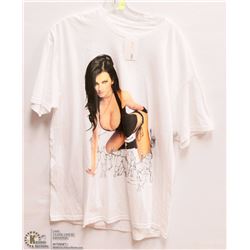 MENS SIZE LARGE TITS GIRL IN ZOO GRAPHIC T-SHIRT