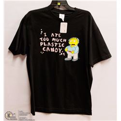 MENS SIZE LARGE RALPH WIGGAM "I ATE TO MUCH CANDY"