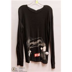 MENS SIZE MEDIUM WAFFLE TEXTURE LONG SLEEVED SHIRT