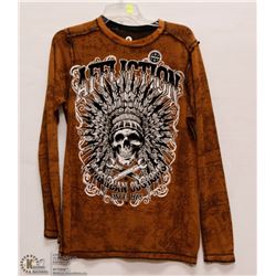 MENS SIZE SMALL LONG SLEEVED KNIT TEXTURED