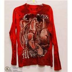 MENS SIZE LARGE LONG SLEEVED DRAGON DESTROYING