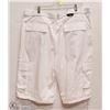 Image 1 : MENS SIZE 40 KLAY BRAND WHITE CARGO SHORTS