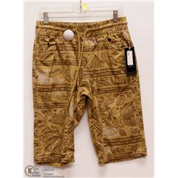 MENS SIZE SMALL WHEAT TRIBAL PATTERNED SHORTS