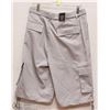 Image 1 : MENS SIZE 32 GREY LONG CARGO SHORTS