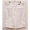Image 1 : MENS SIZE 42 WHITE LONG CARGO SHORTS