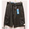 Image 1 : MENS SIZE 32 CHARCOAL GREY CARGO SHORTS